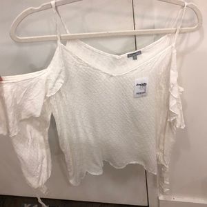 Brand new cold shoulder Charlotte Russe blouse-XS